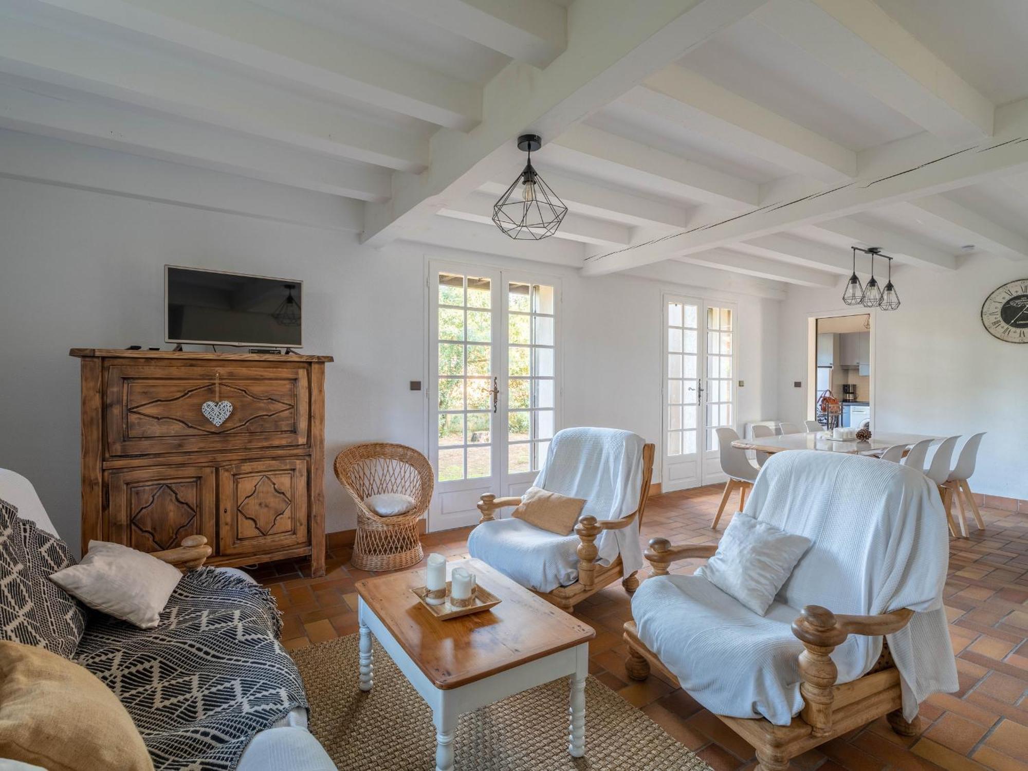 Grande Maison Landaise Avec Piscine Privee, Proche Plage, Pour 8 Personnes A Biscarrosse - Fr-1-319-398 Εξωτερικό φωτογραφία